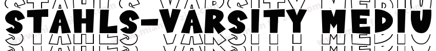 Stahls-Varsity Medium Version字体转换